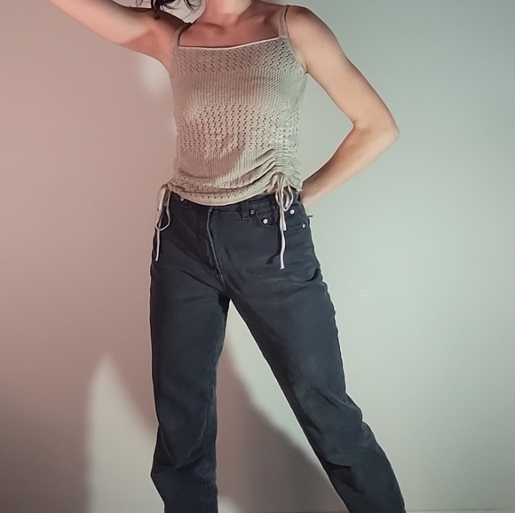 Knitted sage tank top - Picture 7 of 7